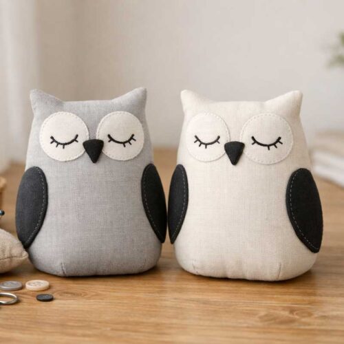 Türstopper nähen, Eule als Türstopper