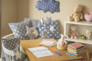 Mobile mit Wolken nähen