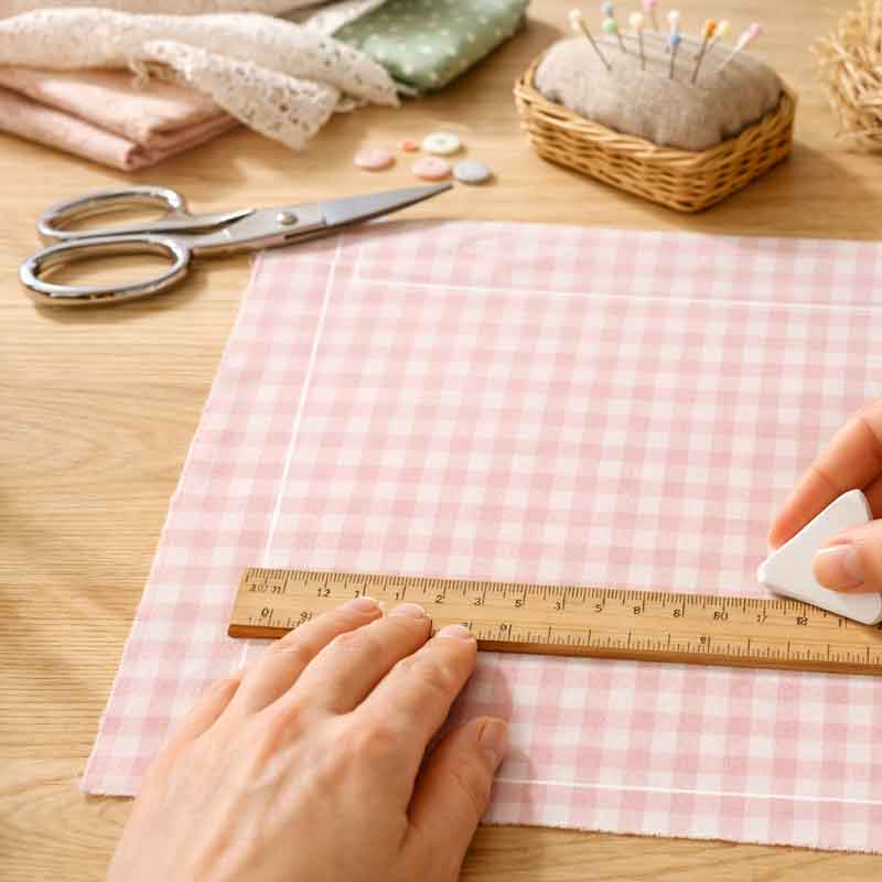 Osterserviette_zuschneiden Osterserviette