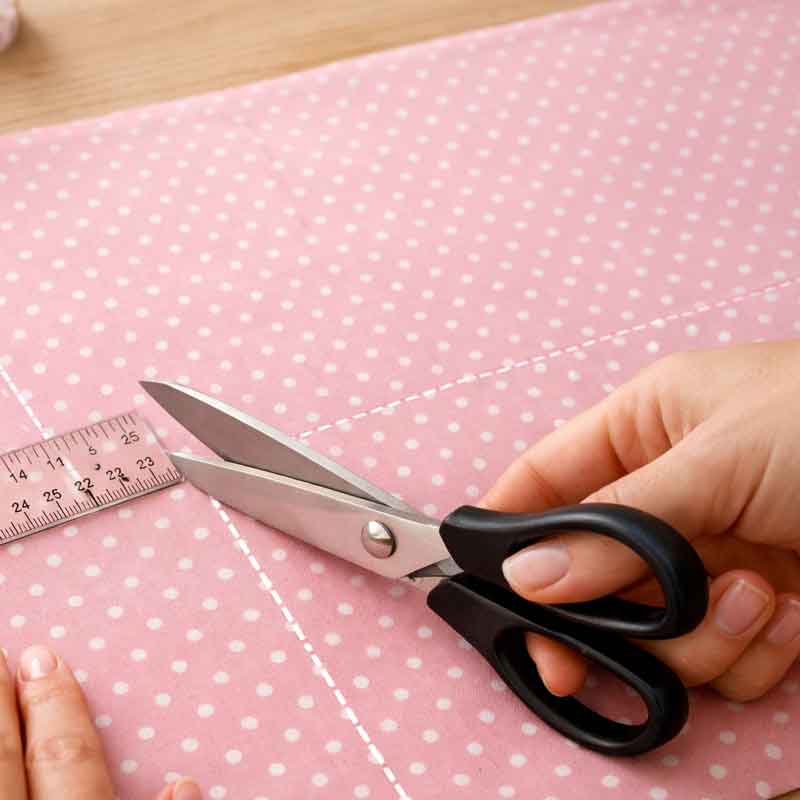 Osterserviette zuschneiden Osterserviette