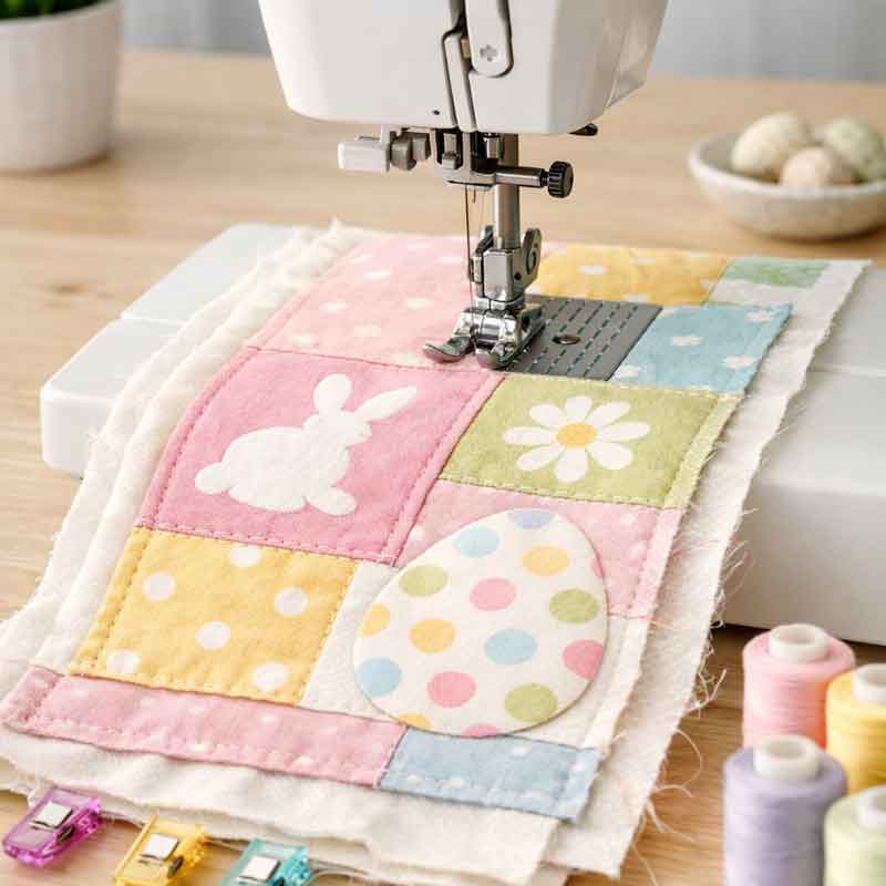 Tischläufer für Ostern nähen Tischläufer fertig nähen