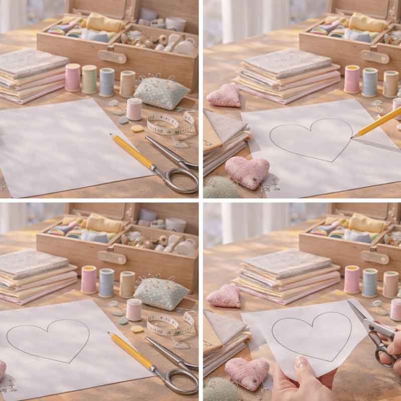 Stoffherz_1 Stoffherz schneiden